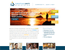 Tablet Screenshot of christianunityministries.org